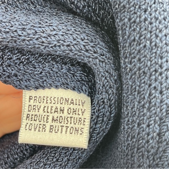 St. John SJK Navy Blue Cardigan Sweater Blazer - Picture 11 of 13